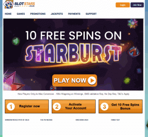10 Free Spins on Starburst